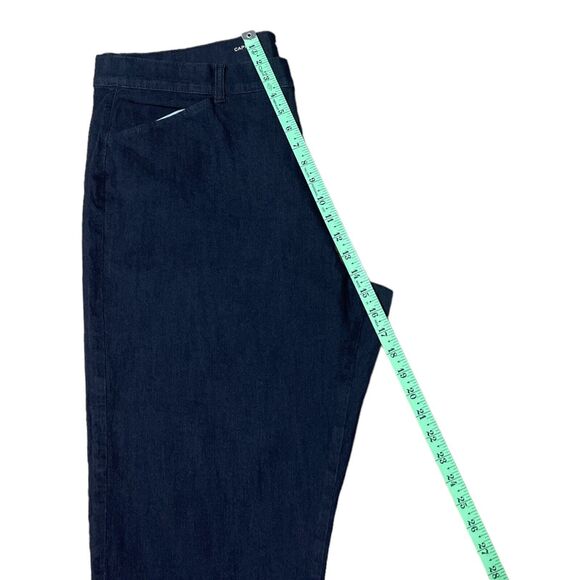 Women's St. Johns Bay Crop Pants Blue Denim Mid Rise Capri SZ/ 20 TALL - Picture 8 of 13